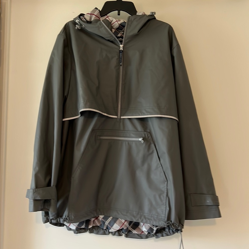 NWOT CHARLES RIVER APPAREL grey all weather pull over